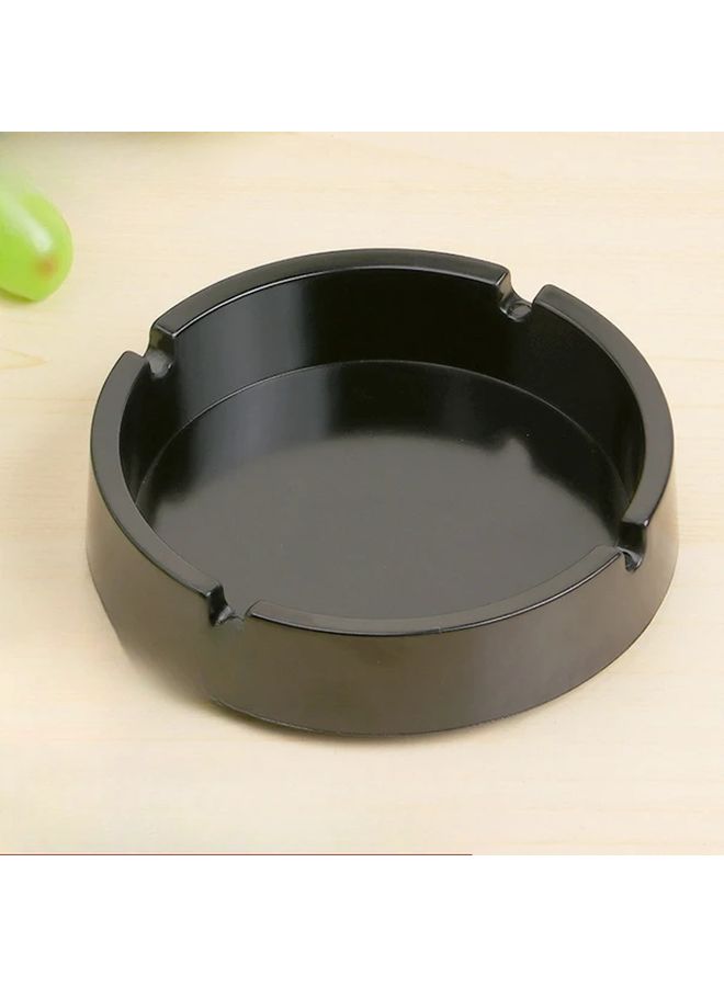 Black Melamine Resin Ashtray Round Anti Slip High Temperature Proof Design - Image 4
