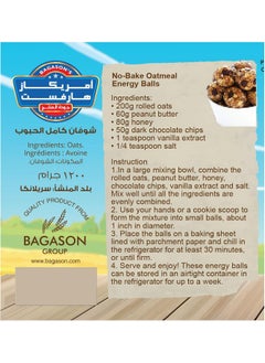 American Harvest American Harvest Rolled Oats In Jar 1.2kg | Old Fashioned | Gluten Free  - Image 3