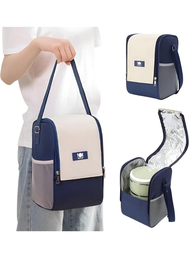 فالمر حقيبة تبريد متعددة الوظائف بسعة كبيرة – حقيبة طعام معزولة لحفظ الحرارة أو البرودة، مثالية للنزهات، التسوق، العمل والمدرسة - Image 1