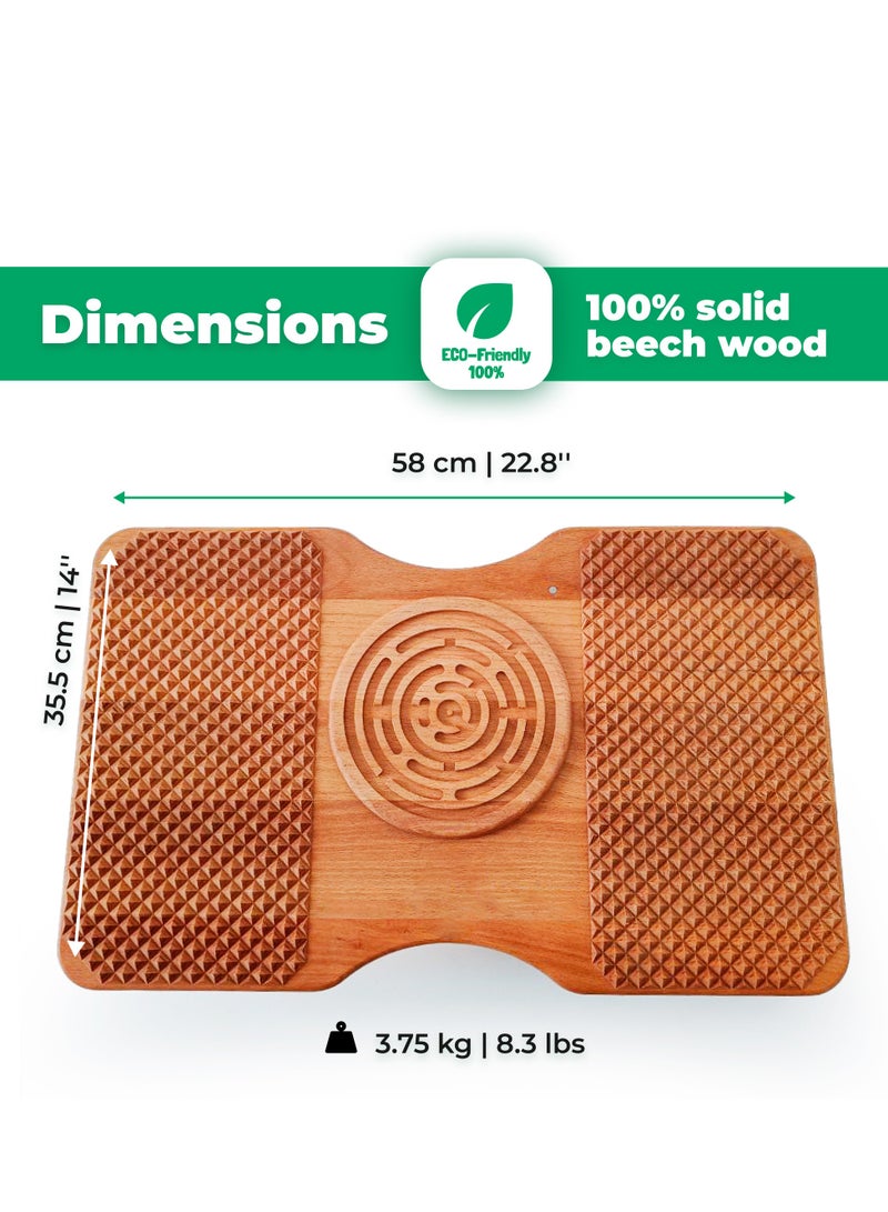 Timbergood Wooden Balance Board – Durable & Versatile Rocker Board for Kids & Adults, Fitness, Yoga & Coordination Training - Image 1