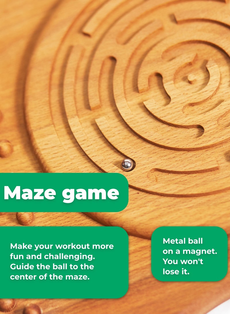 Timbergood Wooden Balance Board – Durable & Versatile Rocker Board for Kids & Adults, Fitness, Yoga & Coordination Training - Image 3