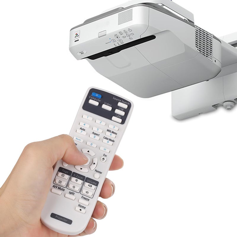 Litance جهاز التحكم عن بعد للبروجيكتور 2173589 لـ Epson BrightLink 675Wi+ 675Wi 680Wi 685Wi+ 685Wi 695Wi+ 695Wi 696Ui 710Ui Home Cinema LS100 PowerLite 670 675W 680 685W 700U (2173589) - Image 3