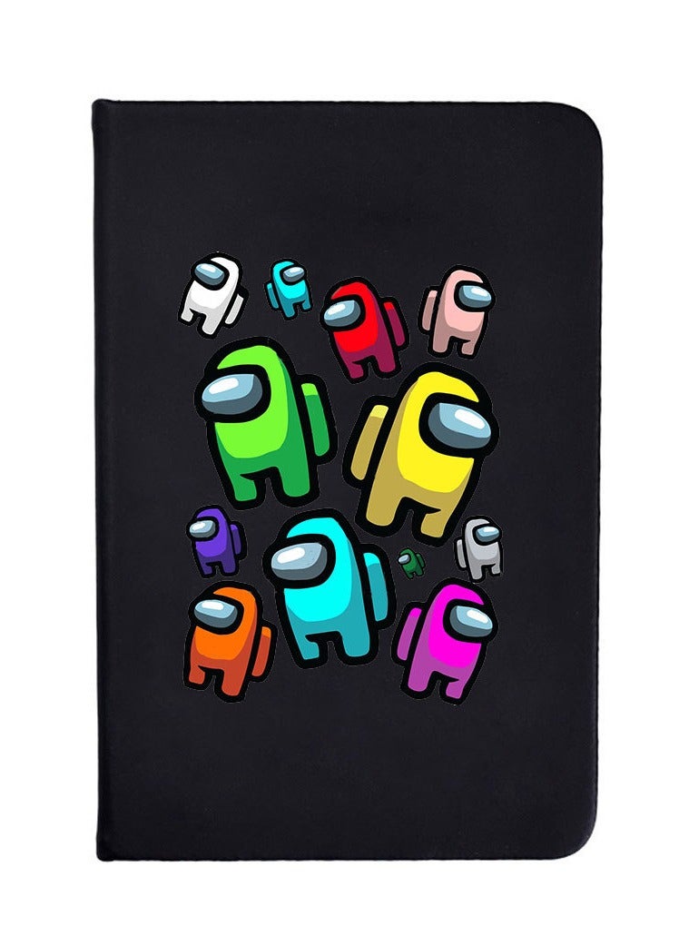 Nariele Among Us Black Matte Minimalist Cartoon Notebook