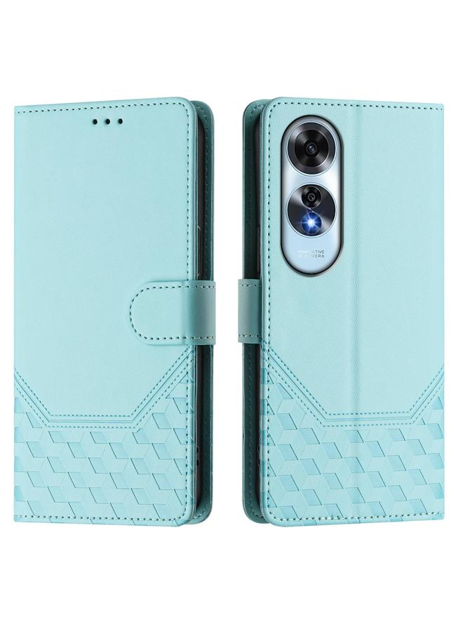 S-TOP Case For OPPO A60 4G Global Honeycomb Embossing RFID Leather Phone Case - Image 2