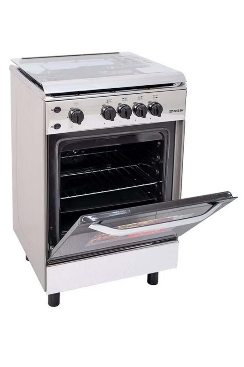 Fresh Gas Oven 4 Burners Size 55 * 55 Steel - FSC5555 - Image 2