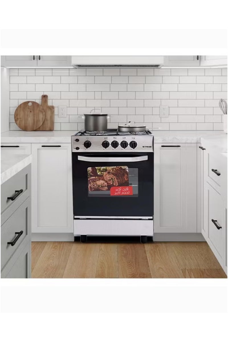 Fresh Gas Oven 4 Burners Size 55 * 55 Steel - FSC5555 - Image 3