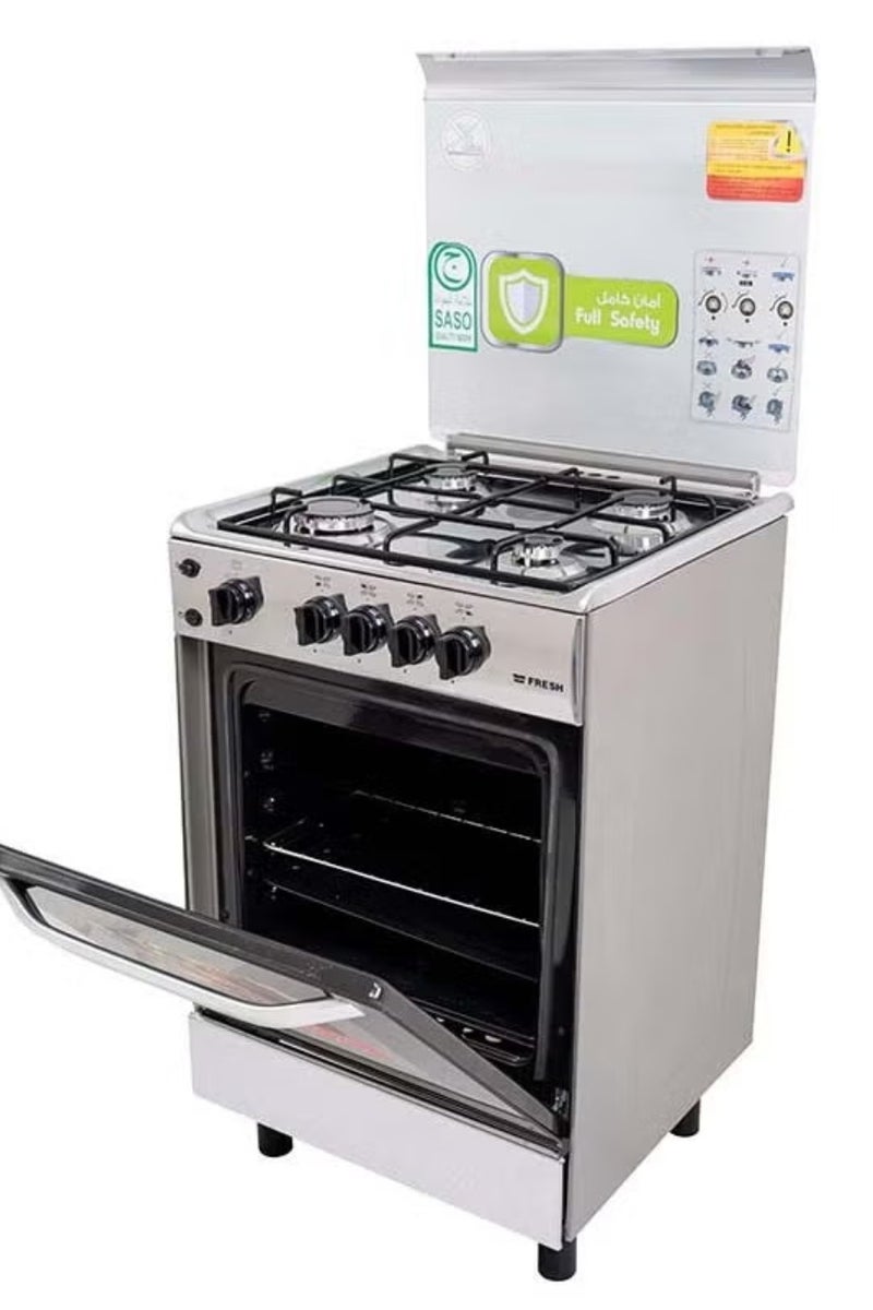 Fresh Gas Oven 4 Burners Size 55 * 55 Steel - FSC5555 - Image 4