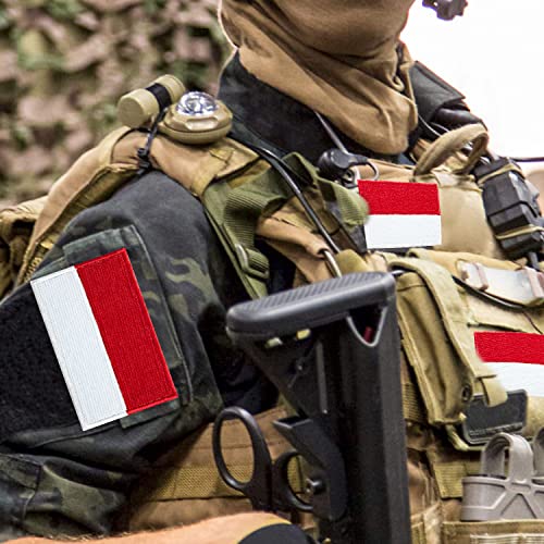 stidsds 2 عبوة رقعة علم إندونيسيا رقع مطرزة لأعلام إندونيسيا رقعة عسكرية تكتيكية للملابس والقبعات والحقائب فخر الزينة - Image 5