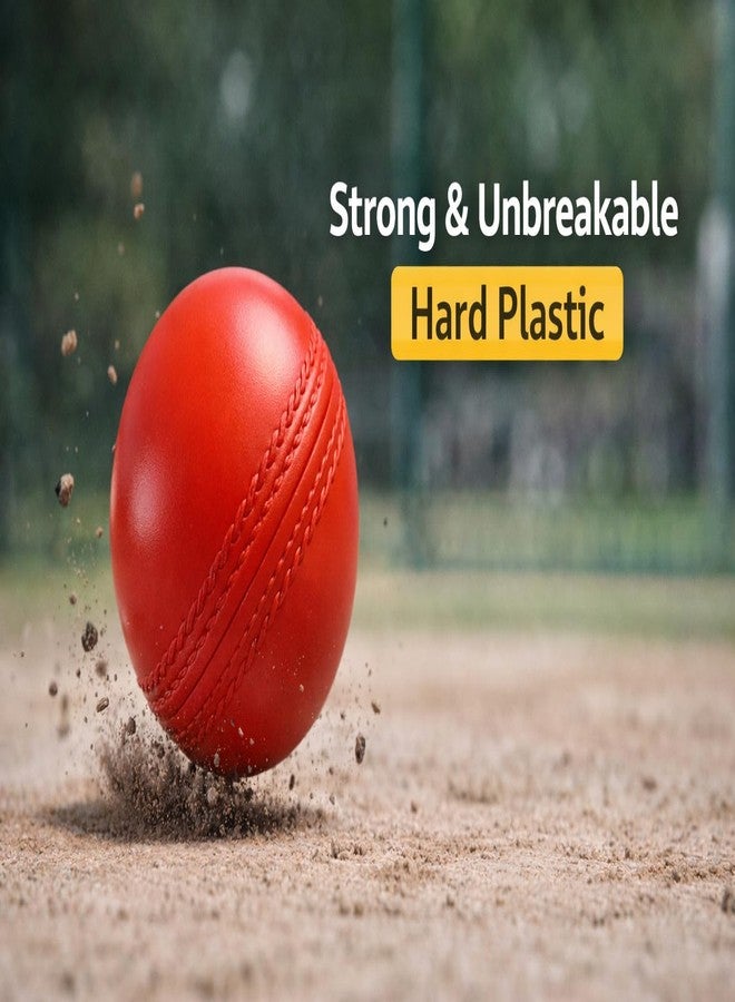 Kiraro Heavy Plastic Cricket Training Ball 80 gm - Hard Plastic Unbreakable Ball for Bowling, Batting & Bounce Drills (Red) (Pack of 12) - Image 4