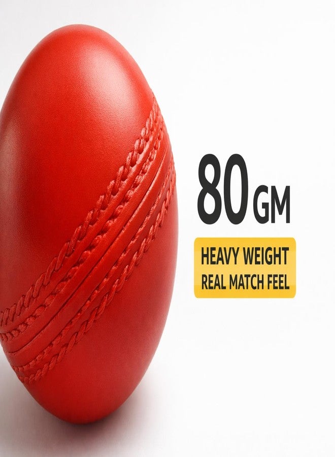 Kiraro Heavy Plastic Cricket Training Ball 80 gm - Hard Plastic Unbreakable Ball for Bowling, Batting & Bounce Drills (Red) (Pack of 12) - Image 2
