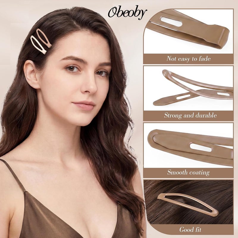 obeoby 40 قطعة من مشابك الشعر المعدنية ذات 5 ألوان، مقاس 2.36 بوصة، إكسسوارات شعر للنساء والفتيات - Image 3