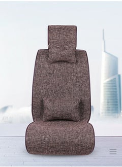 KLNAMAEAAN Universal Breathable Front and Back Luxury Car Seat Cushion Covers for Cars, SUVs, and Vans  - Image 3