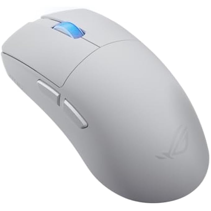 ROG HARPE II ACE ULTRALIGHT 48-GRAM SEMI-SYMMETRICAL GAMING MOUSE: 42,000 DPI, ROG AIMPOINT PRO OPTICAL SENSOR, OPTICAL MICRO SWITCHES, 8,000HZ POLLING, SPEEDNOVA 8K WIRELESS - WHITE - Image 3
