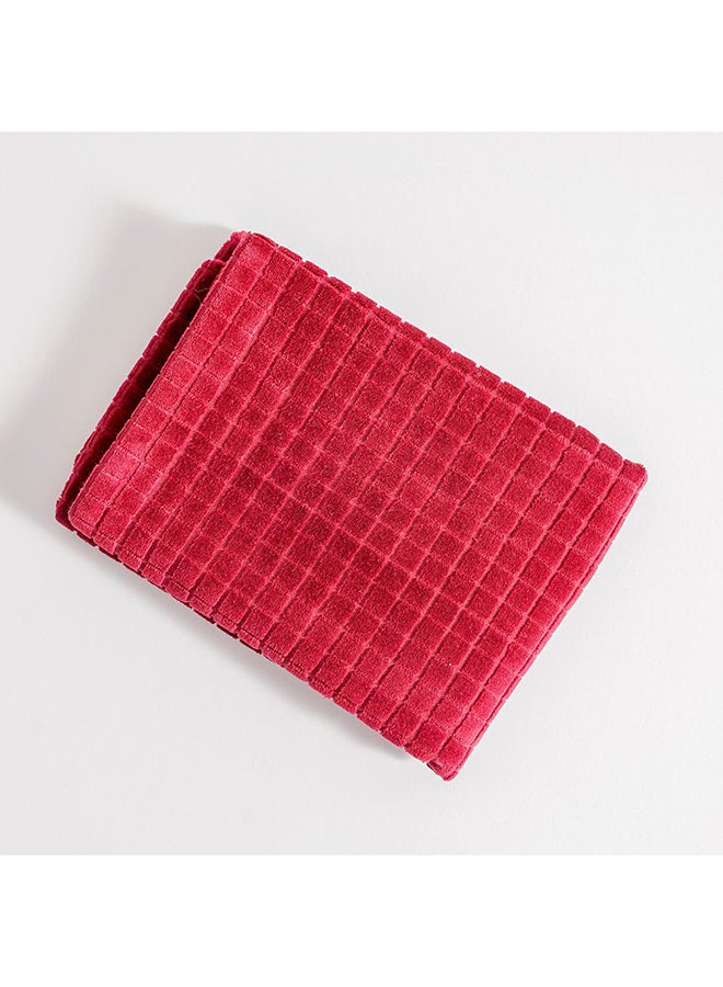 Danube Home Gleam Dyed Velvet Cushion Cover - Burgundy - 45x45 cm | Cotton Couch Pillow Cover For Living Room, Bed Room - Image 3