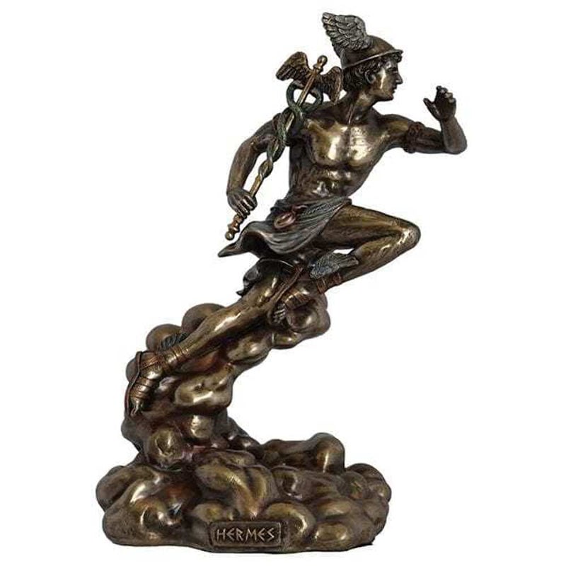 Veronese Design Hermes  Greek God of Travel Luck and Commerce Statue