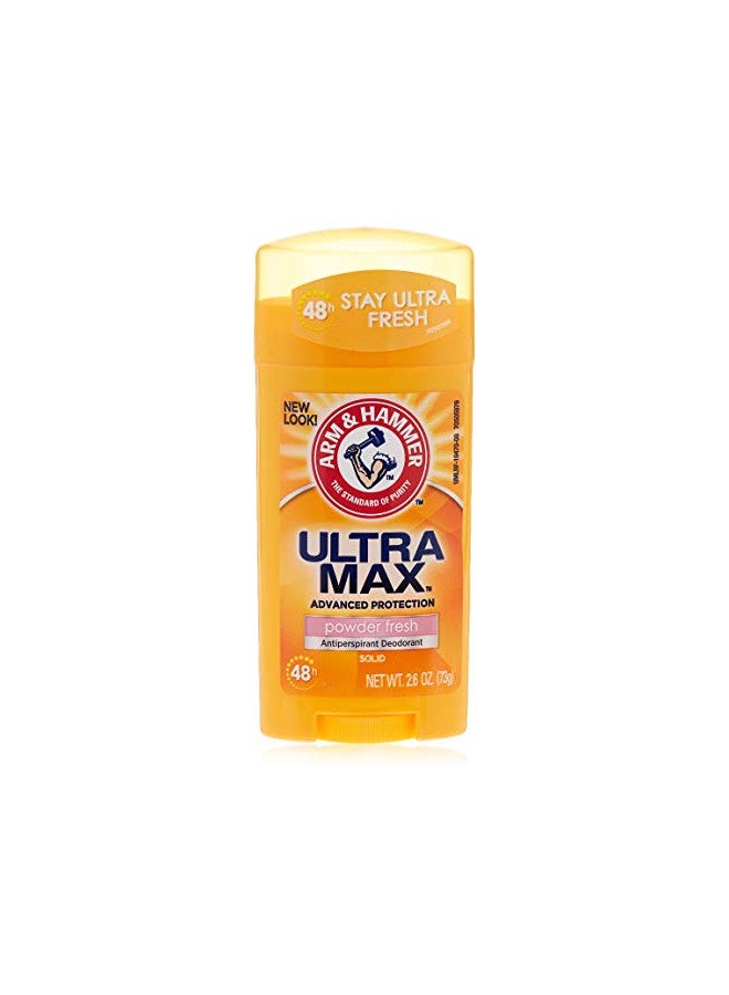 Arm & Hammer Ultramax Invisible Solid Powder Fresh Antiperspirant & Deodorant-2.6 oz - Image 1