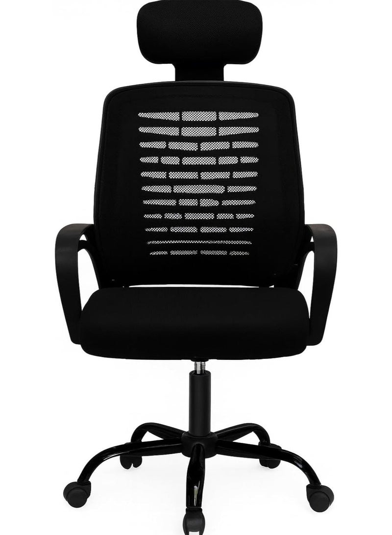 Rama Office Furniture Mesh office chair high back with Black wheels - Image 2