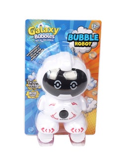 Space Robot Bubble Machine With Lights And Music, Includes 2x30ml Bubble Solution Battery Operated