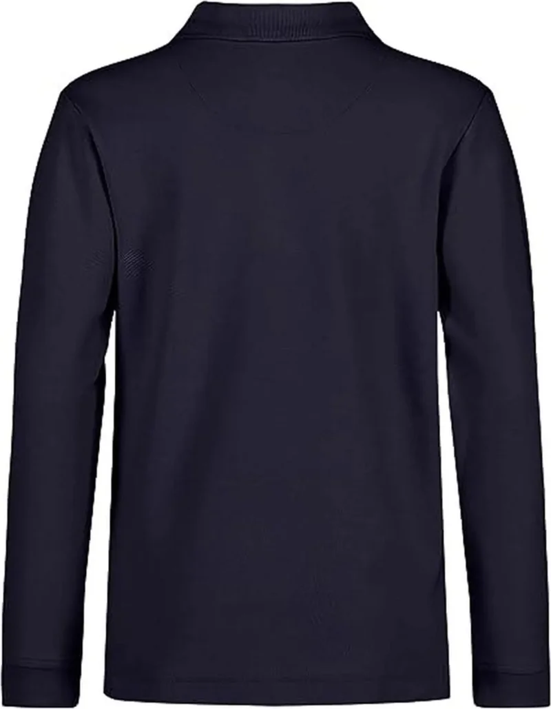 Tezzgelsin Children's Long Sleeve Polo Neck Sweatshirt School Uniform School T-Sweatshirt