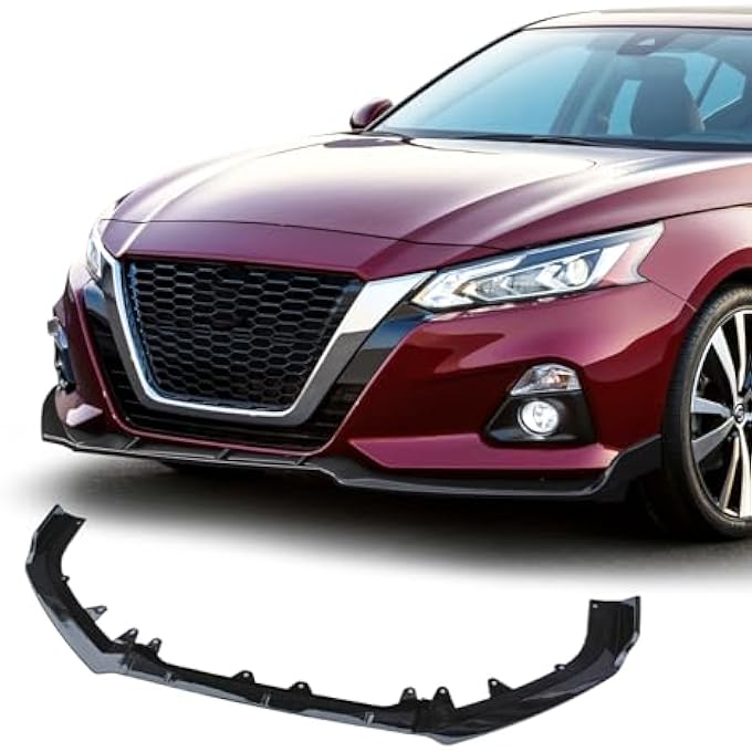 Archaic Front Bumper Lip Spoiler Compatible for 2019-2022 Nissan Altima [ 2.5S 2.5SV 2.5SR 2.5SL 2.0SR Platinum ], Splitter Under Chin Spoiler Body Kit Altima Accessories - Image 1