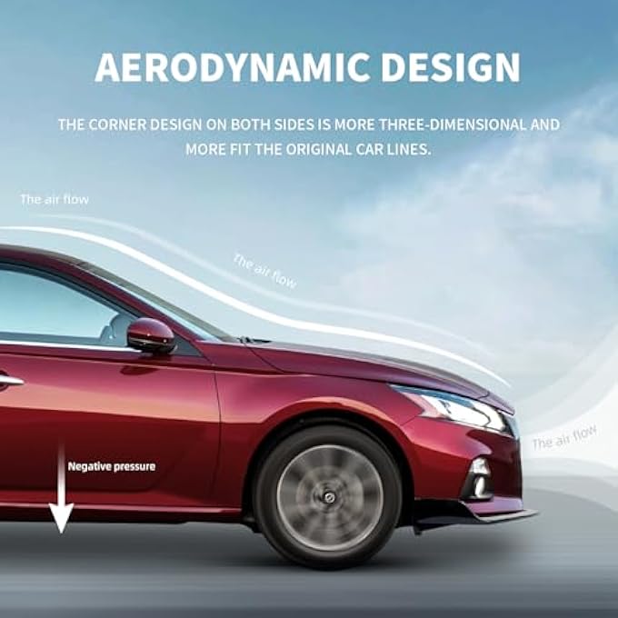 Archaic Front Bumper Lip Spoiler Compatible for 2019-2022 Nissan Altima [ 2.5S 2.5SV 2.5SR 2.5SL 2.0SR Platinum ], Splitter Under Chin Spoiler Body Kit Altima Accessories - Image 4