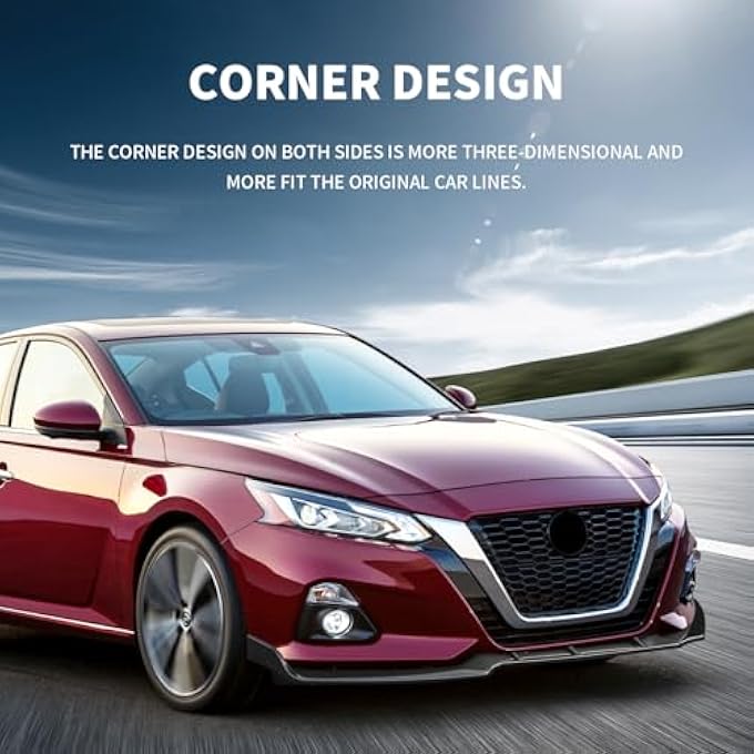 Archaic Front Bumper Lip Spoiler Compatible for 2019-2022 Nissan Altima [ 2.5S 2.5SV 2.5SR 2.5SL 2.0SR Platinum ], Splitter Under Chin Spoiler Body Kit Altima Accessories - Image 5