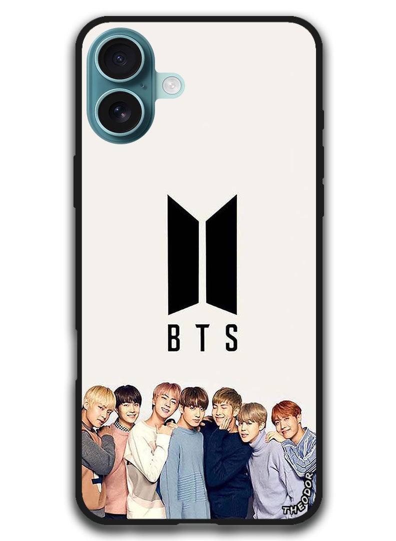 Theodor غطاء واقي مضاد للخدش وصدمات حماية لجهاز iPhone 16 (6.1) بوصة BTS Crew - Image 1