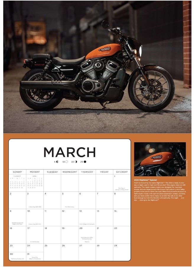 Harley-Davidson 17x12 2025: 16-Month Calendar--September 2024 through December 2025  - Image 2