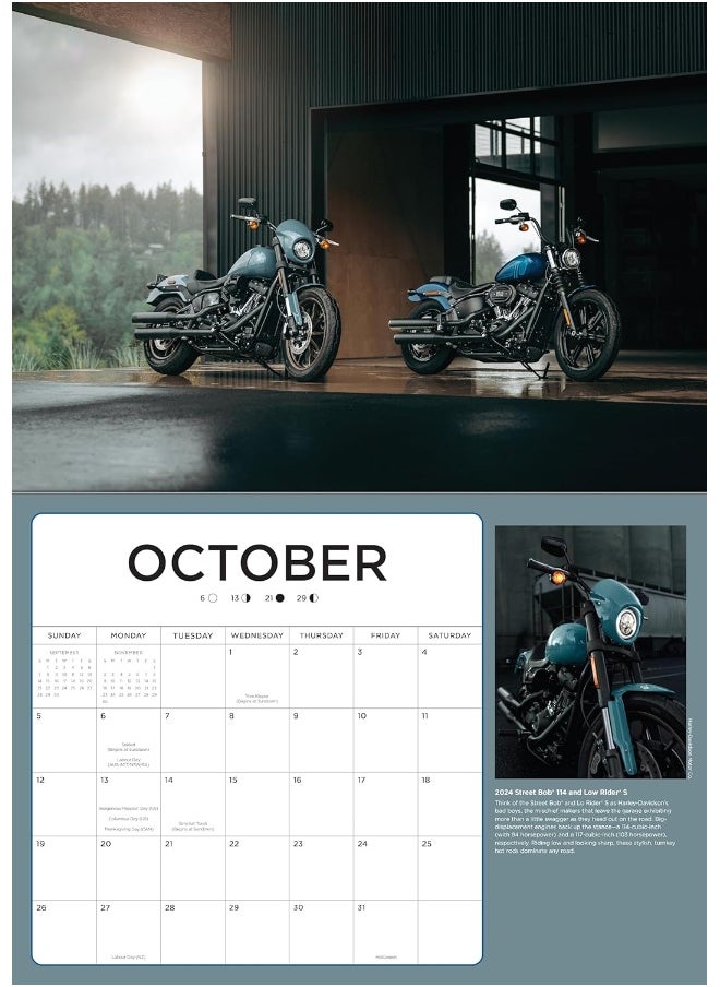 Harley-Davidson 17x12 2025: 16-Month Calendar--September 2024 through December 2025  - Image 4