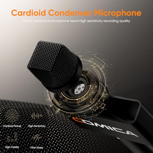 COMICA Revo S Wireless Handheld Microphone, Professional Handheld Interview Mic for iPhone16 15, Android Phones Laptops PC with USB-C Plug, Reporter Mic for Content Creators, Interviews, Reporting - Image 4