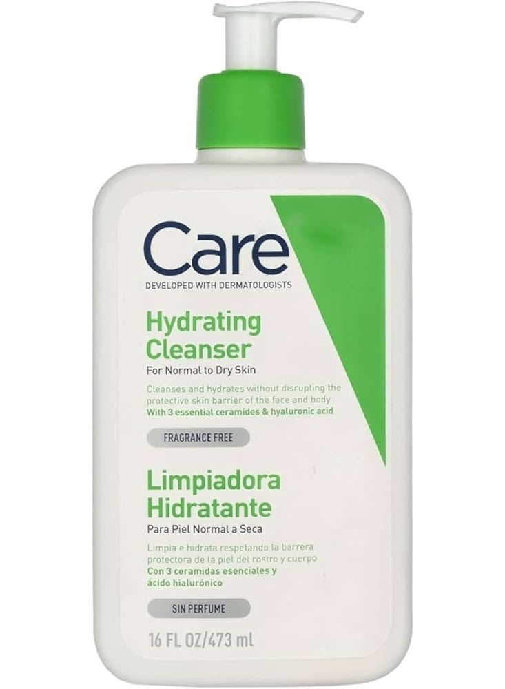 CARE Hydrating Cleanser For Normal to Dry Skin (473ml) - Image 1