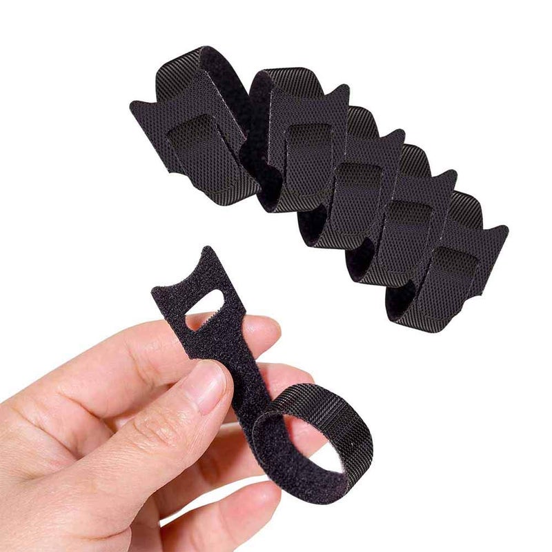 BALABALA 100 PCS 6 inch Reusable Fastening Cable Ties Cords Management Cable Organizer Cord Wrap Multi-Color - Image 4