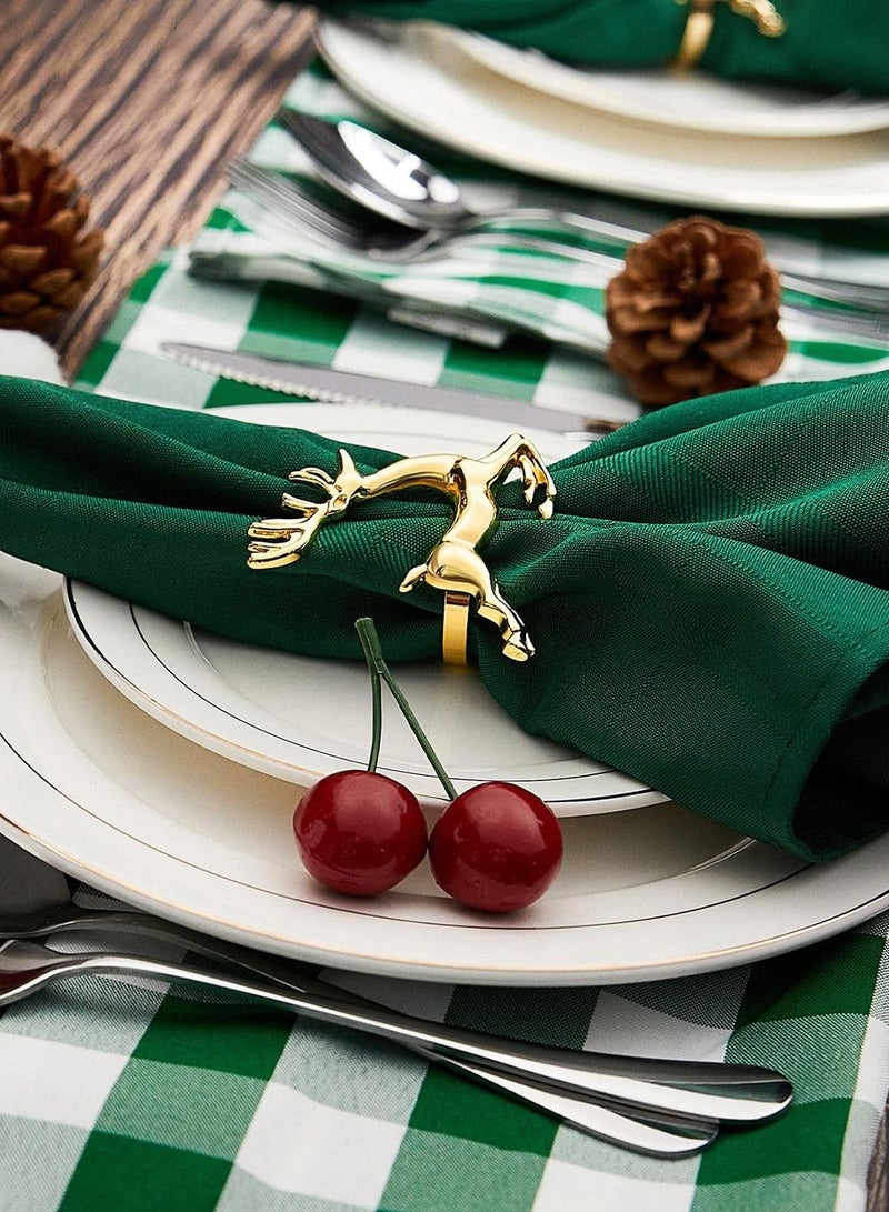 RARELY 6 Piece Inner Diameter 3.8cm Gold Deer Napkin Rings  - Image 2