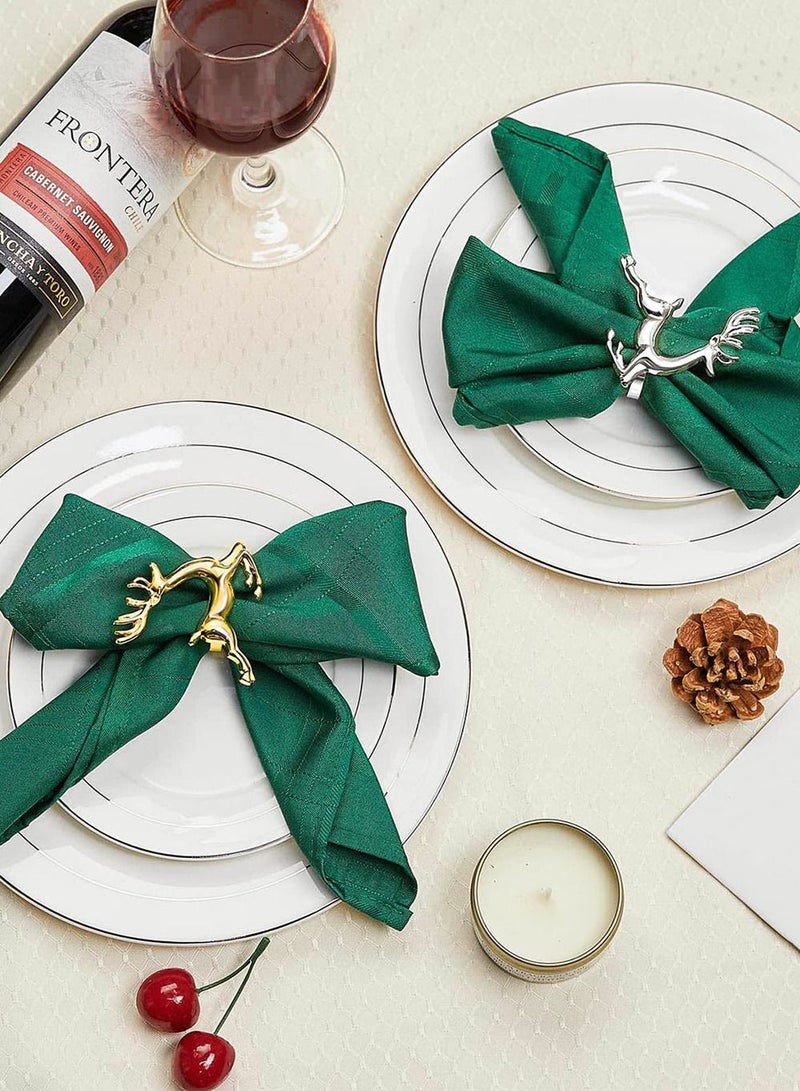 RARELY 6 Piece Inner Diameter 3.8cm Gold Deer Napkin Rings  - Image 5