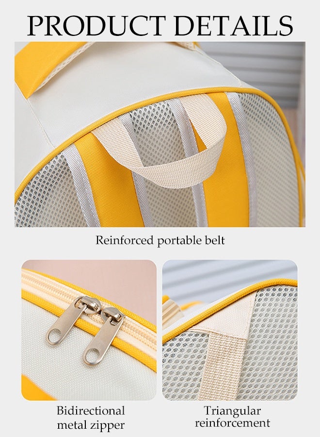 DUNISO Pet Carrier Backpack Portable Pet Breathable Pet Carrier Hiking Backpack with Ventilated Mesh Soft-sided Mesh Pet Pack Two-Sided Entry Expandable and Foldable Cat Backpack for Small and Medium-sized Cats and Pets - Image 5