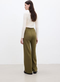 Manuka Straight Leg Knit Trousers Green  - Image 5