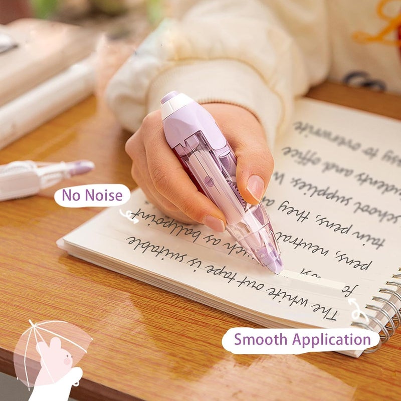 CHEENNY Correction Tape - Correction Tape 6 Meter X 5 MM for Journal, Correction Pen, Whitener for Correction, Stationery Items for School & Office,Correction Pen Tape (Multicolor) (Pack of-1) - Image 4