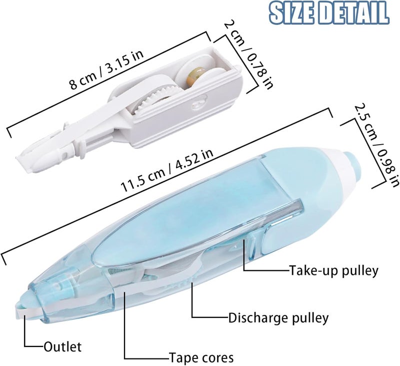 CHEENNY Correction Tape - Correction Tape 6 Meter X 5 MM for Journal, Correction Pen, Whitener for Correction, Stationery Items for School & Office,Correction Pen Tape (Multicolor) (Pack of-1) - Image 5