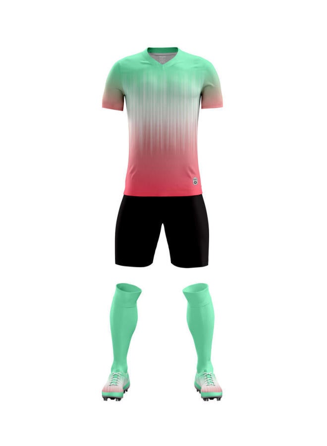 New Children's Football Sportswear Suit Short-sleeved Men's College Student Competition Training Team Uniform Printed Printed Jersey