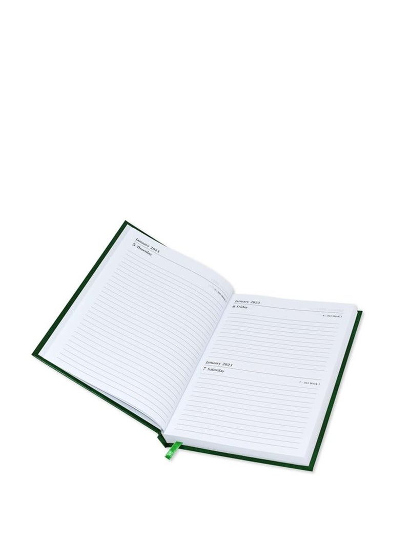 FIS Diary 2023 English (Friday & Saturday Combined) A5, Green - FSDI91E23GR - Image 2