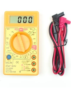 Marxlow DT-830D Digital Multimeter (Avometer) - Yellow Measuring Instrument  - Image 1
