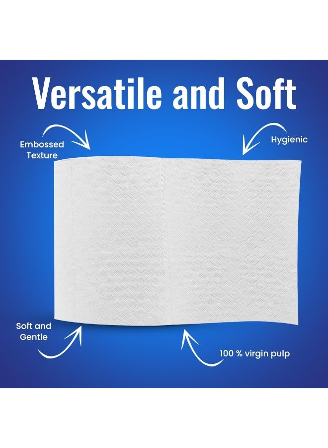 سوفت آند هايجينك رول مناديل فريش ماكسي ناعم وصحي – 750 جرام، عبوة واحدة، منقوش | منشفة ورقية للمطبخ، معقمة بدرجة أعلى، ورق مناديل عالي الجودة - Image 3