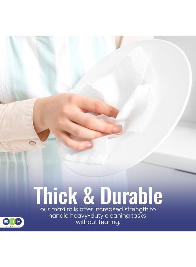 سوفت آند هايجينك رول مناديل فريش ماكسي ناعم وصحي – 750 جرام، عبوة واحدة، منقوش | منشفة ورقية للمطبخ، معقمة بدرجة أعلى، ورق مناديل عالي الجودة - Image 2