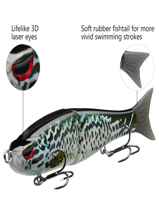 Bassdash SwimShad Glide Baits Jointed Swimbait Bass Pike Salmon Trout Muskie Fishing Lure - Image 4