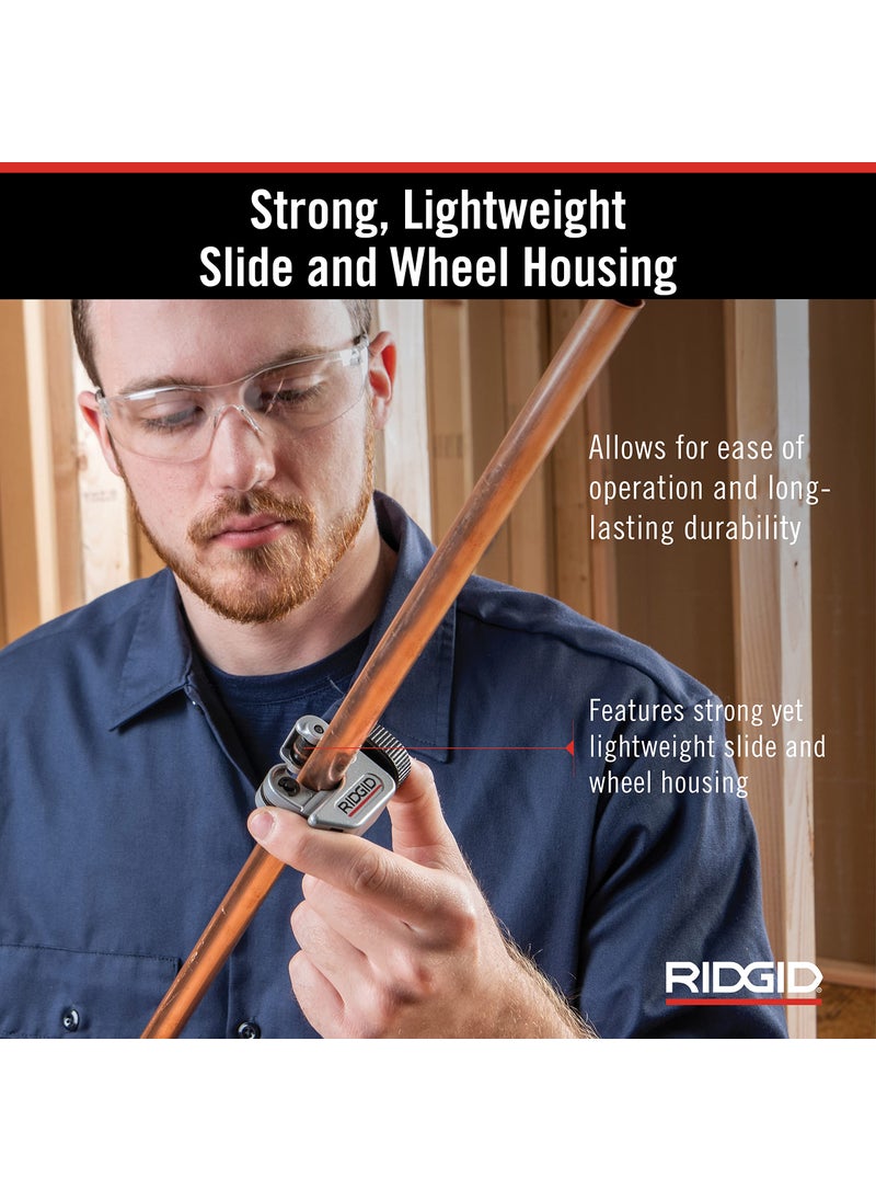RIDGID Ridgid - CC247 RIDGID 40617 Model 101 Close Quarters Tubing Cutter, 1/4-inch to 1-1/8-inch Tube Cutter Silver  - Image 5