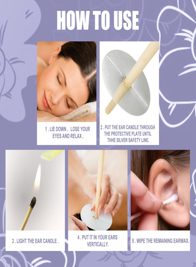EELHOE 16pcs Fragrance Ear Candles Care Natural Ingredients Ear Wax Removal Cleaner Ear Coning Treatment - Image 2