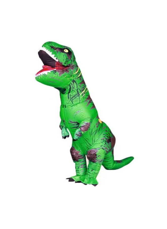 Loquat Tyrannosaurus Rex Inflatable Suit Realistic Dinosaur Performance Suit Funny Inflatable Dinosaur Costume Performance Suit-Color:Blue Sealed Tyrannosaurus Rex-Specifications:Teenage 120-150 - Image 4