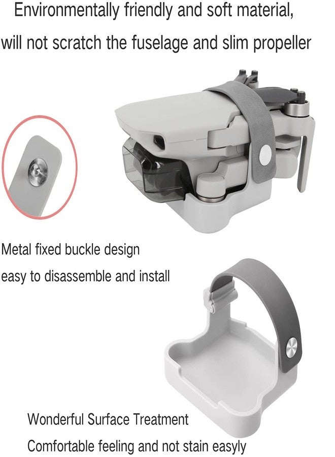 CYNOVA Mavic Mini 2/Mini Propeller Holder with Full Protection + Lanyard, Prop Stabilizer & Fixing Strap for DJI Mavic Mini/Mavic Mini 2 (Charcoal) - Image 4