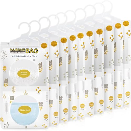 حقائب مزيل الرطوبة المعلقة من فاكبلس 10 عبوات 98 أونصة خالية من العطر