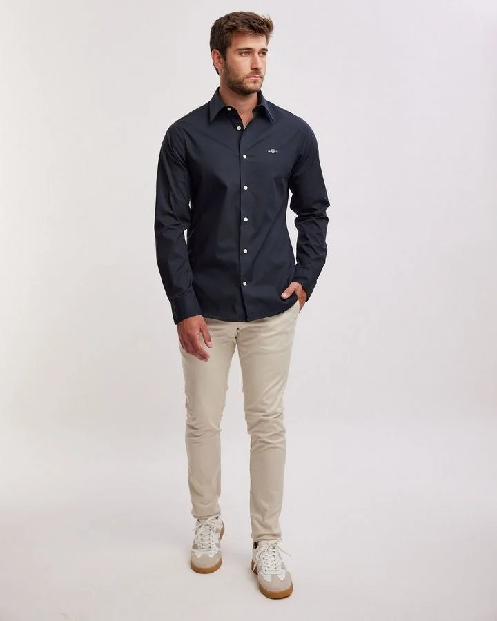 GANT  Gant Slim Stretch Poplin Shirt for Men | Best Price UAE